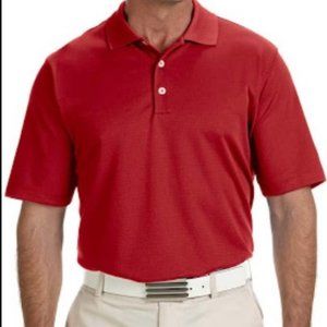 Adidas - ClimaLite Solid Red Golf Polo